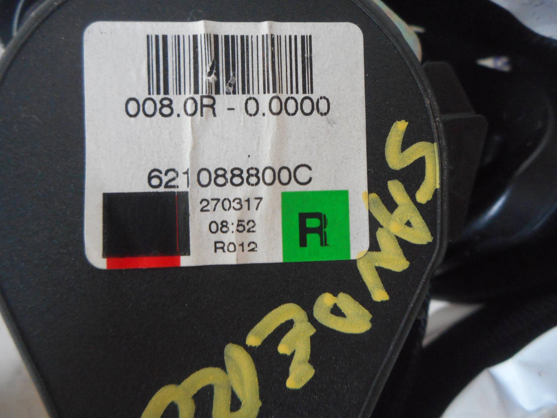 Cintura di sicurezza ant. dx.